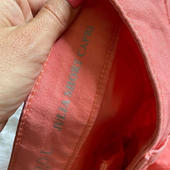 Liverpool Julia Short Capri Pink Lady Jeans Size 2 - Picture 7 of 9